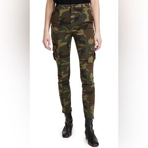 Alice and Olivia Keith Slim Camouflage Cargo Pants